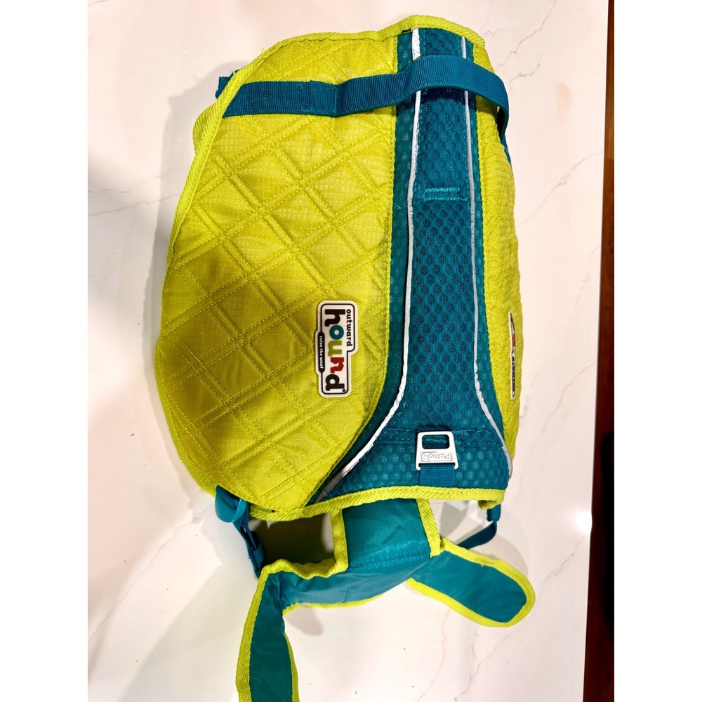 Outward Hound Dog Life Jacket Large LG Lime Green Teal Water Safety Vest